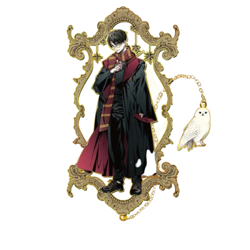 Marque-page Métal Harry Potter : Hermione, Ron