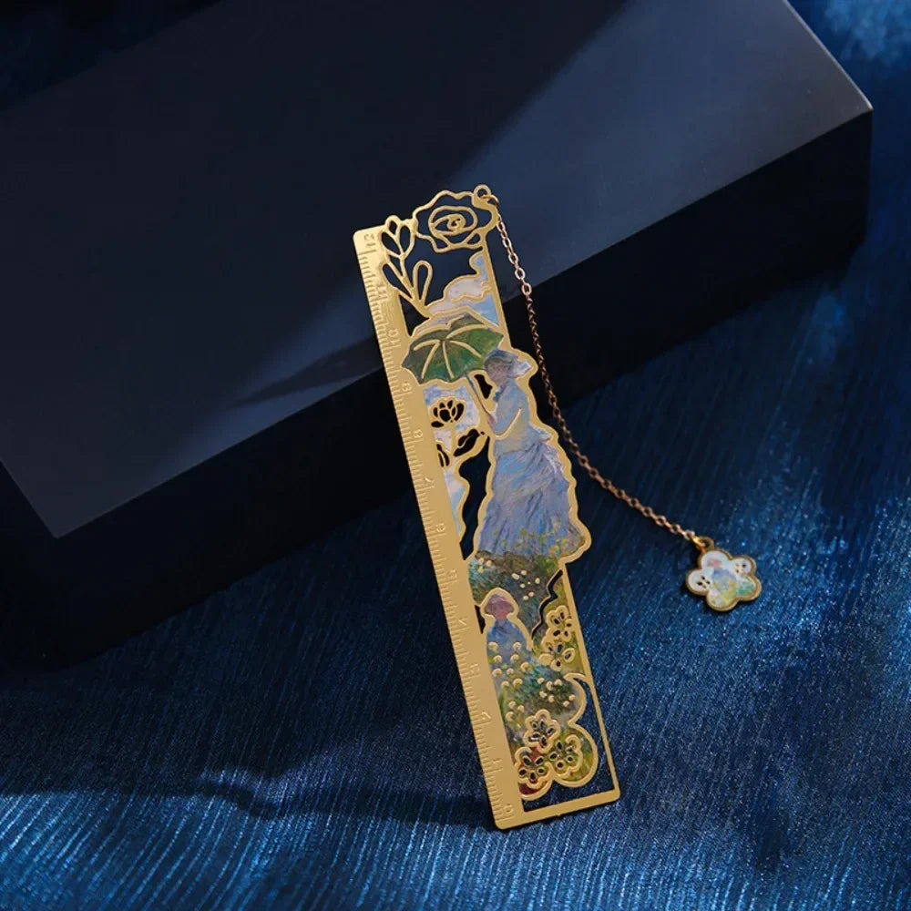 Marque-page : Métal, Pendentif, Papeterie Rétro