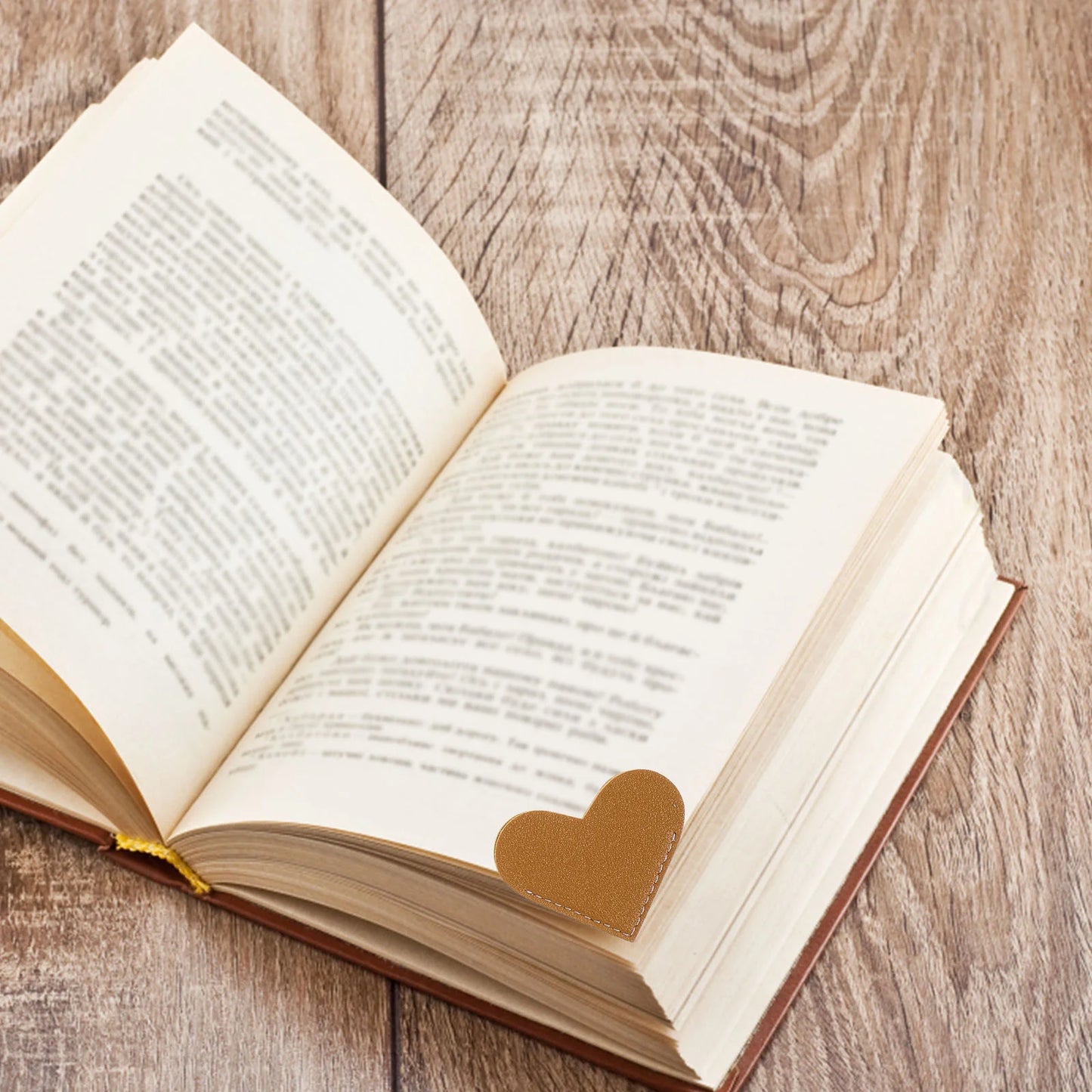 Lot de 6 marque-pages magnétiques en forme de cœur