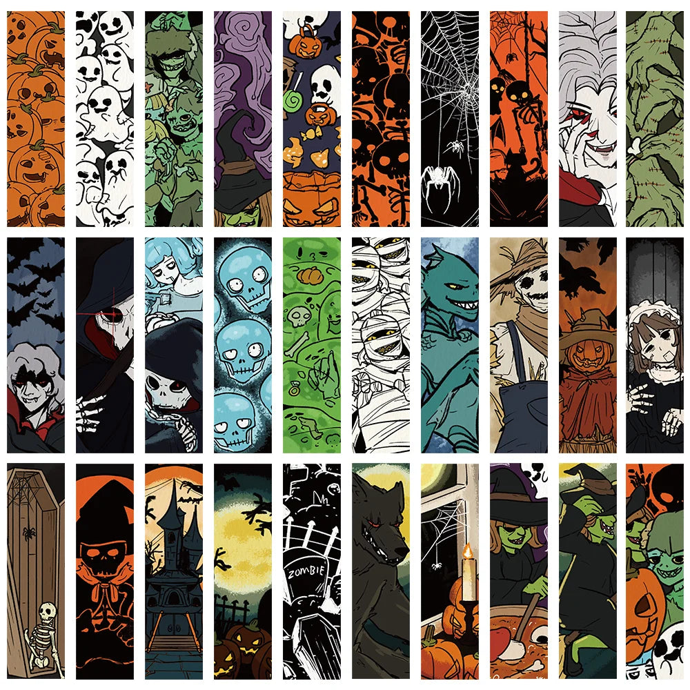 Lot de 30 Marque-Pages Halloween