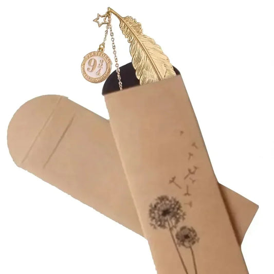 Marque-page Harry Potter : Vif d'Or, Plume, Pompon, Maisons Poudlard