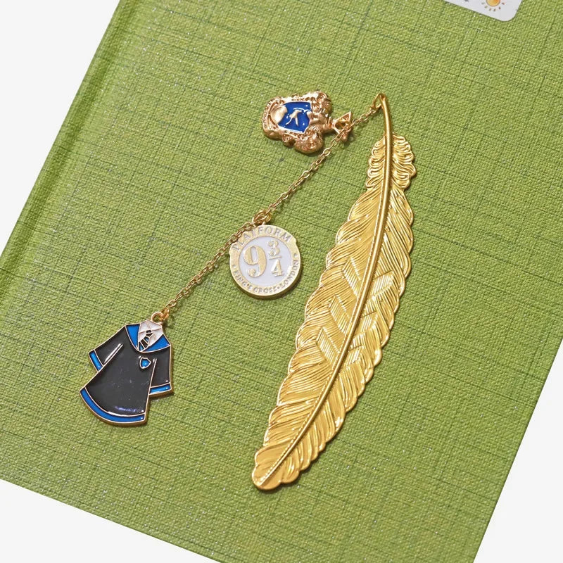 Marque-Page Métal Plume d'Or du Vif d'Or Harry Potter Collection