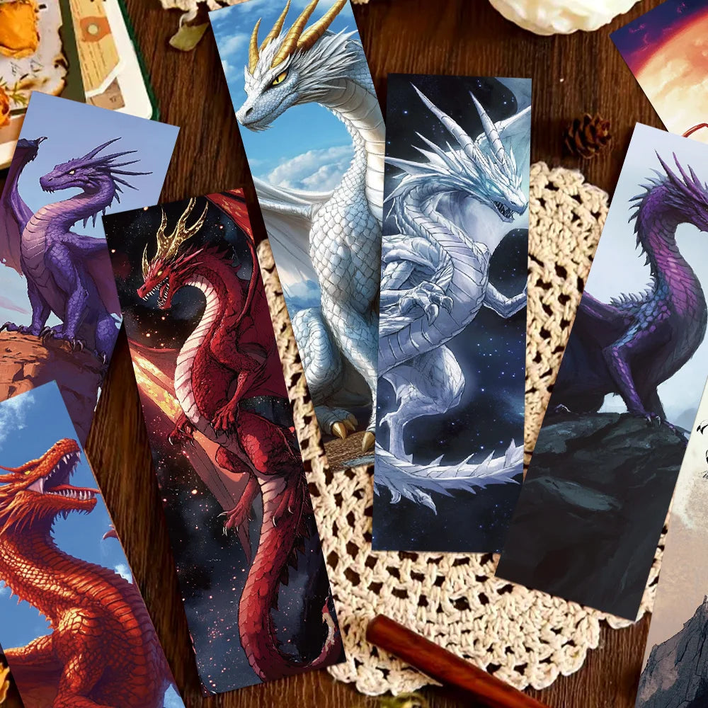 Lot de 30 Marque-Pages Ailes de Dragon