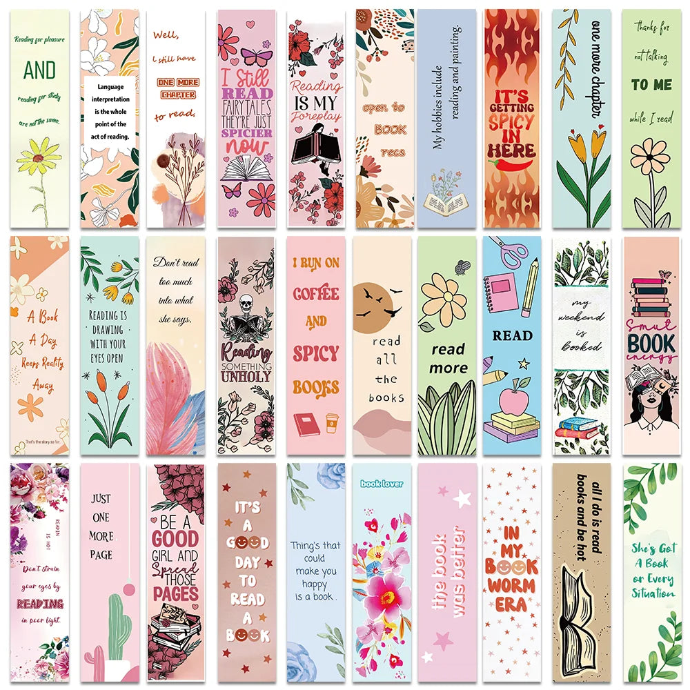 Lot de 30 Marque-Pages Littéraires