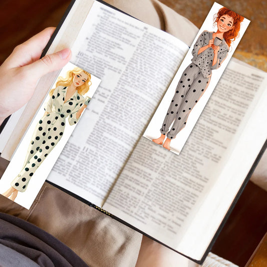 32 Marque-pages - Fille Illustration Aquarelle