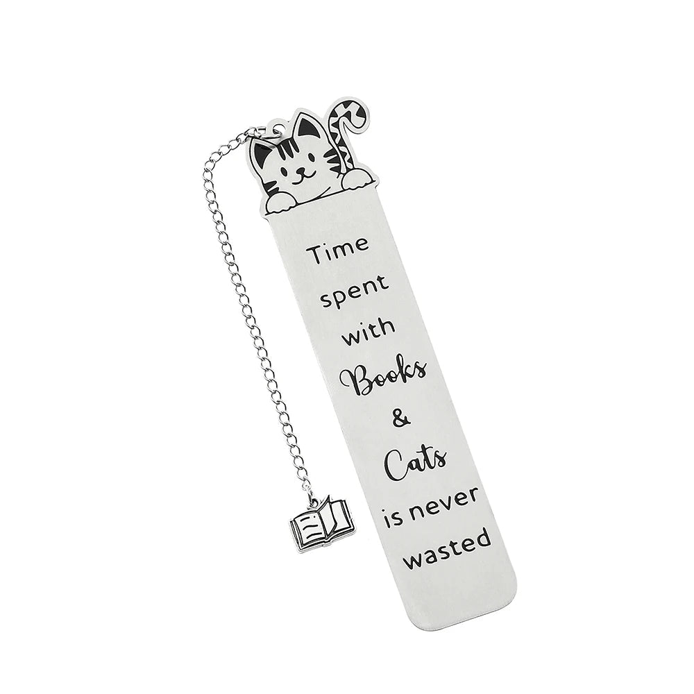 Marque-Page Chat en Acier Inoxydable