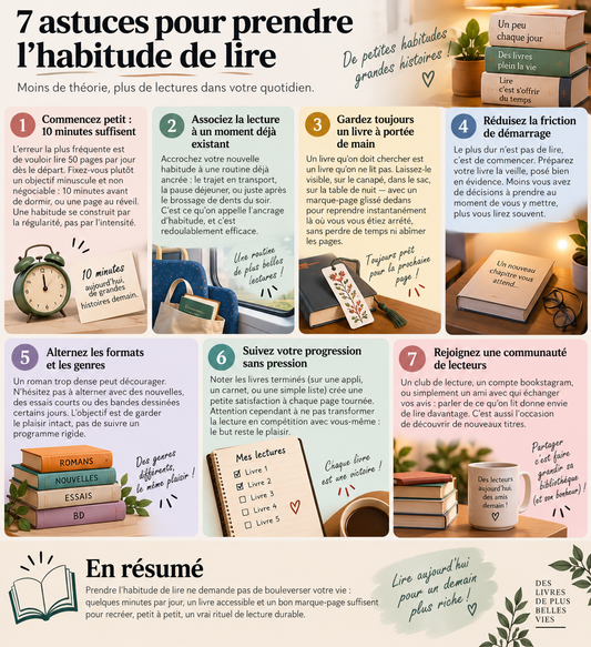 Comment prendre l'habitude de lire tous les jours : 7 astuces simples