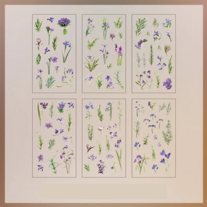 Lot de 6 autocollants transparents