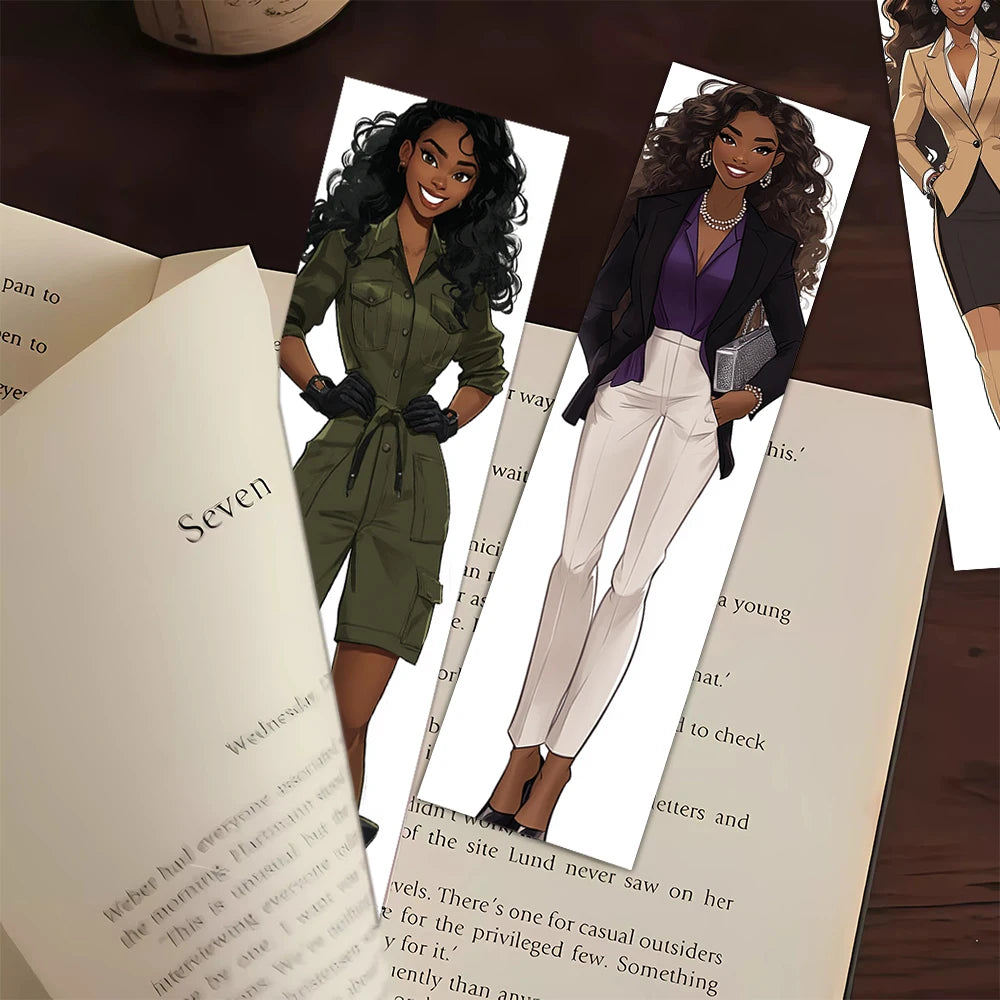 32 Marque-pages Femmes Noires