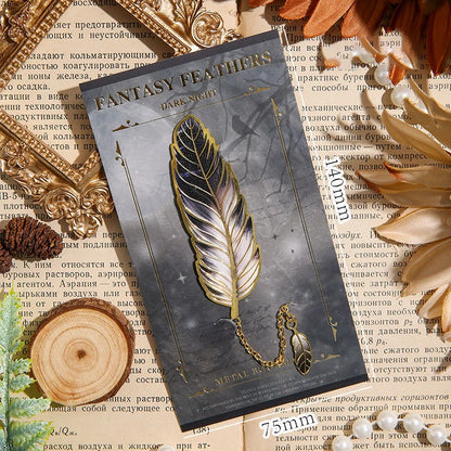 Marque-page Métal Plume Vintage