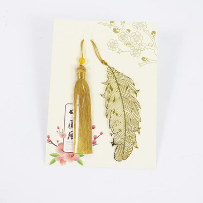 Marque-pages en feuille d'or chinois