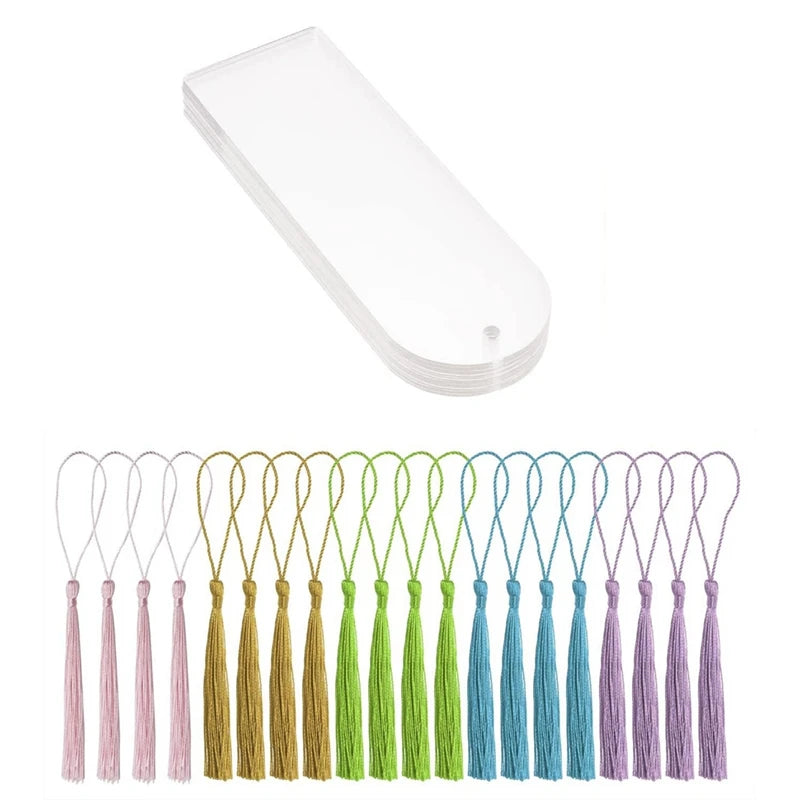Lot de 20 marque-pages - Acrylique Transparent