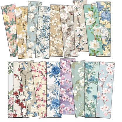 Lot de 30 petits Marque-pages floraux